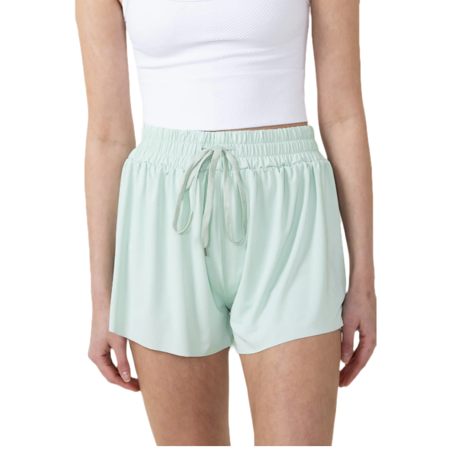 Simply Southern Ladies Mint Running Shorts 0124-SHORT-RNING-MINT