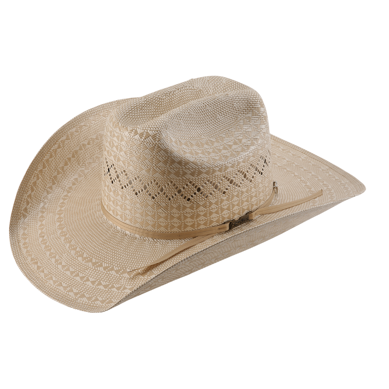 American Hat Co. Rancher Cream & Beige Straw Hat 6400-2CCHAM