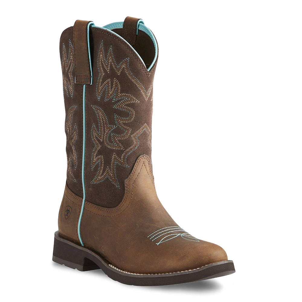 Ariat Ladies Delilah Round Toe Distressed Brown Boots 10021457