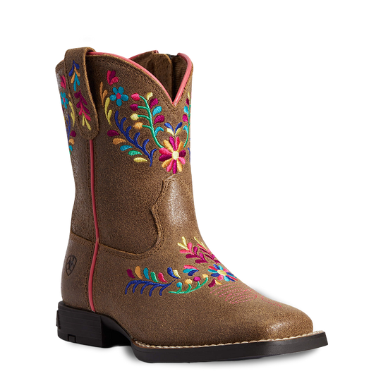Ariat Children's Girl's Wild Flower Canyon Tan Leather Boots 10038450