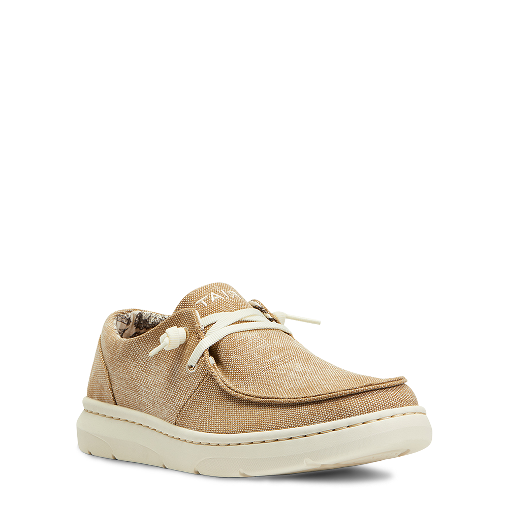 Ariat Ladies Hilo Washed Tan Canvas Slip On Shoes 10040280