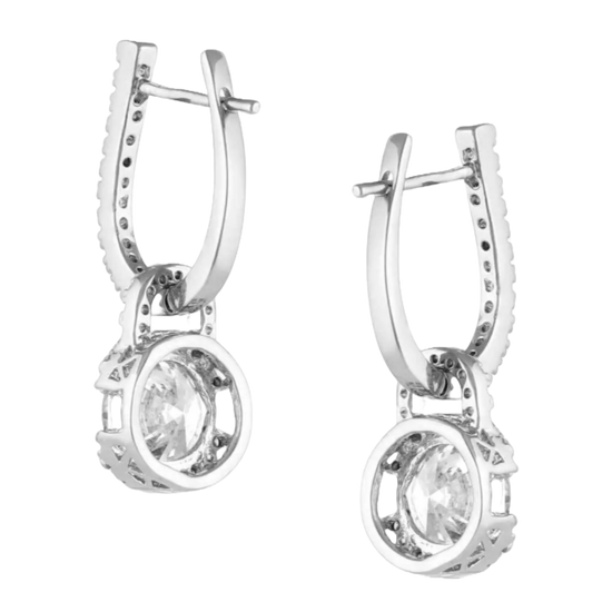 Montana Silversmith Ladies Lock & Key Crystal Earrings ER5519
