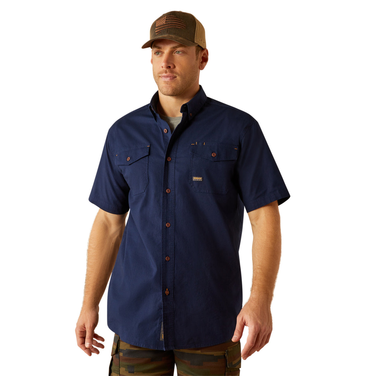 Ariat Men's Rebar Made Tough DuraStretch Work Shirt 10055263