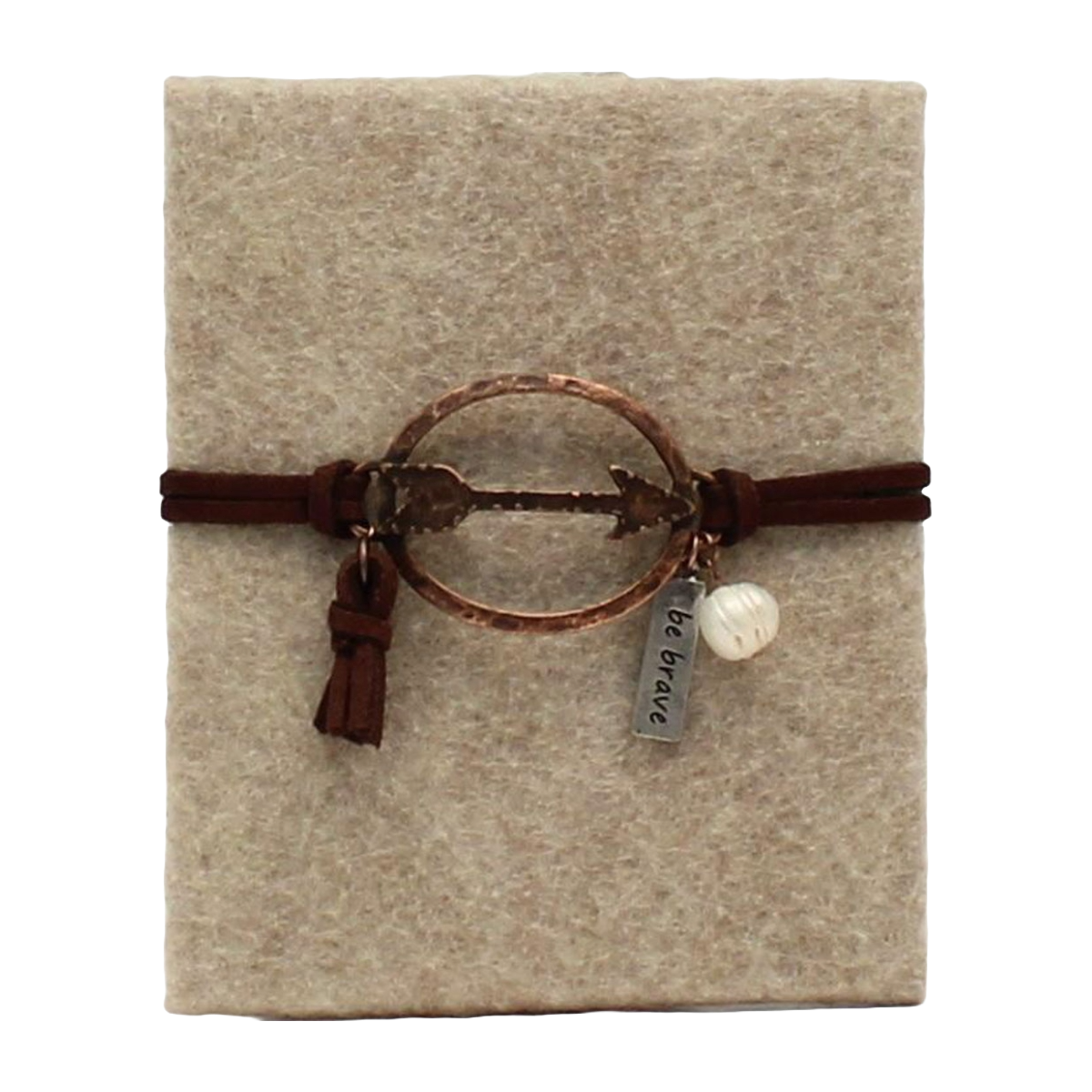 Blazin Roxx Brown Leather Arrow Bracelet D4400101