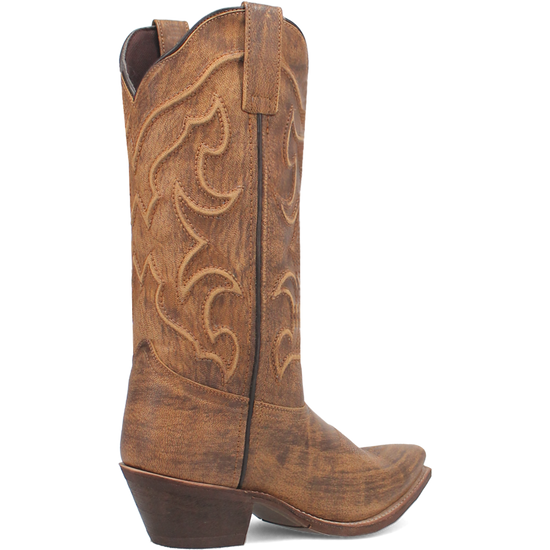 Laredo Ladies Reva Snip Toe Honey Brown Western Boots 54267