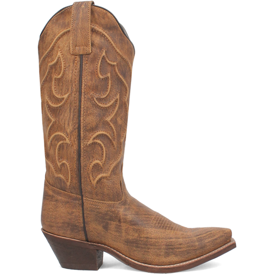 Laredo Ladies Reva Snip Toe Honey Brown Western Boots 54267