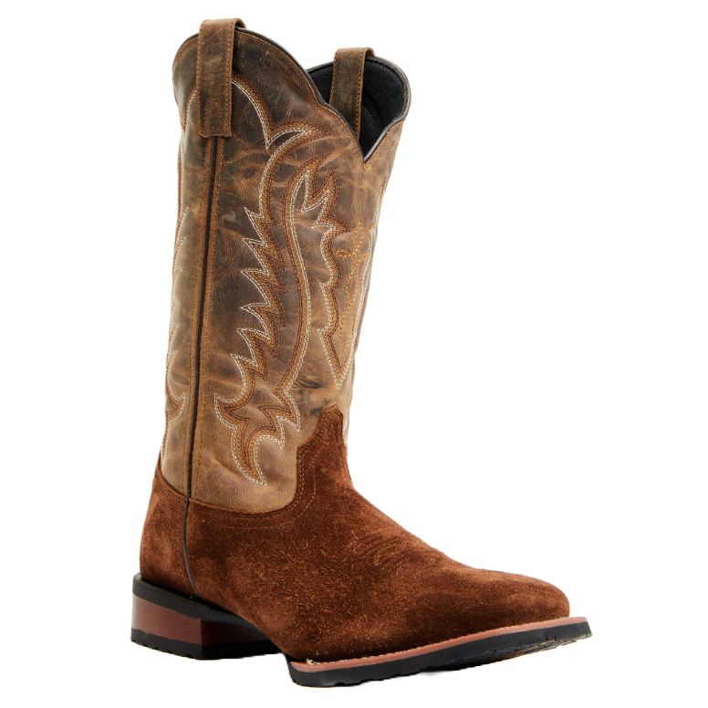Tan Laredo Roughout Cowboy Boots, Square Toe, Size 13D MEN main image 2
