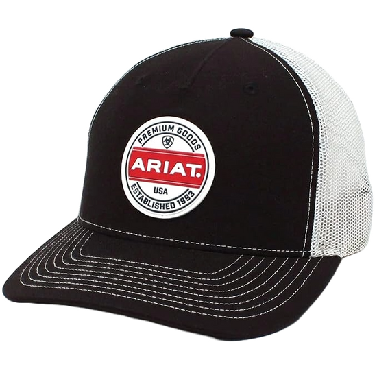 Ariat Men's Logo Black Trucker Cap A300012501