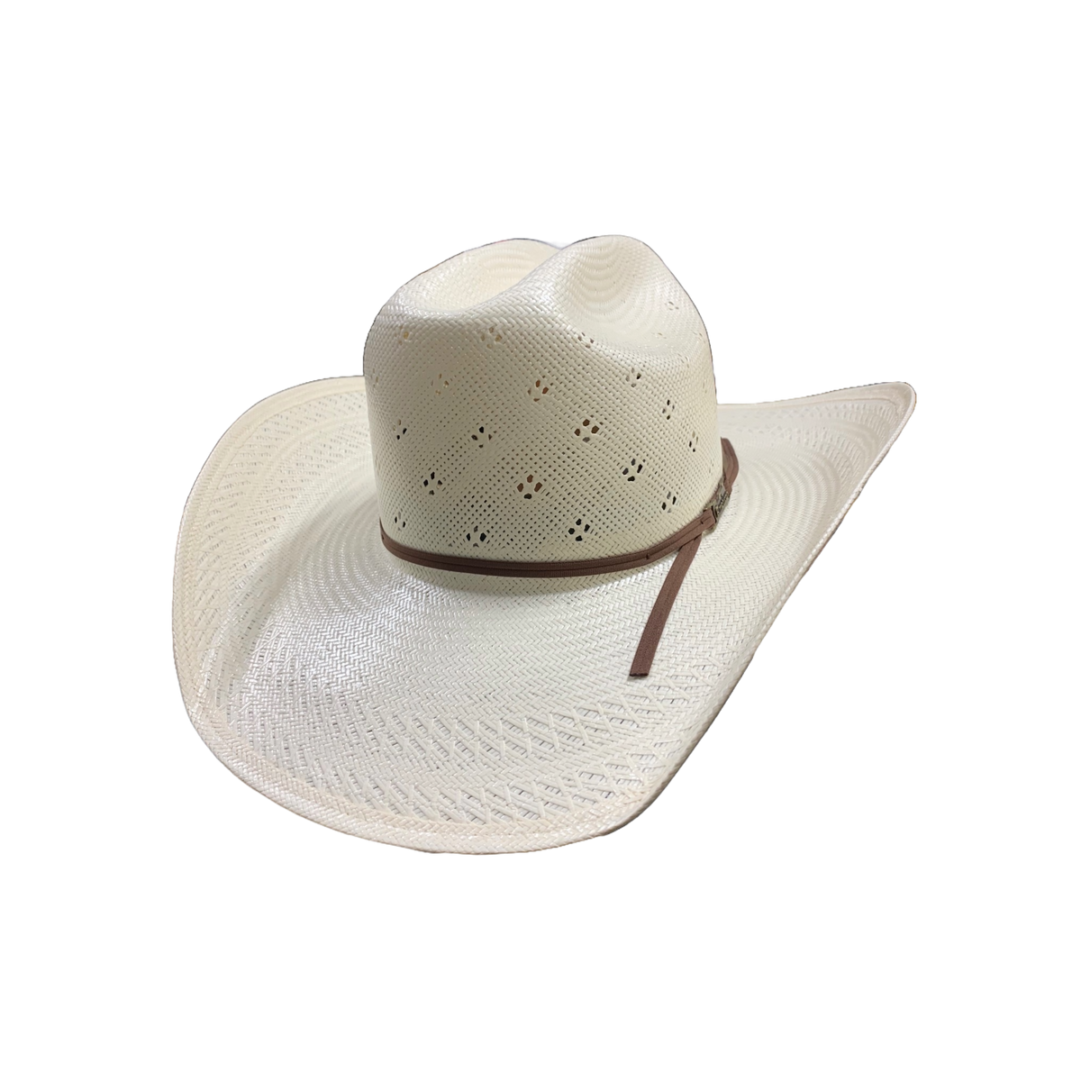American Hat Co Rancher Vented Ivory Straw Hat 8120-2CCHOC display picture 1
