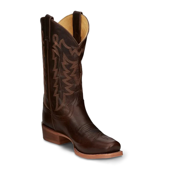 Justin Men's Andrew Espresso Brown Square Toe Western Boots CJ2015