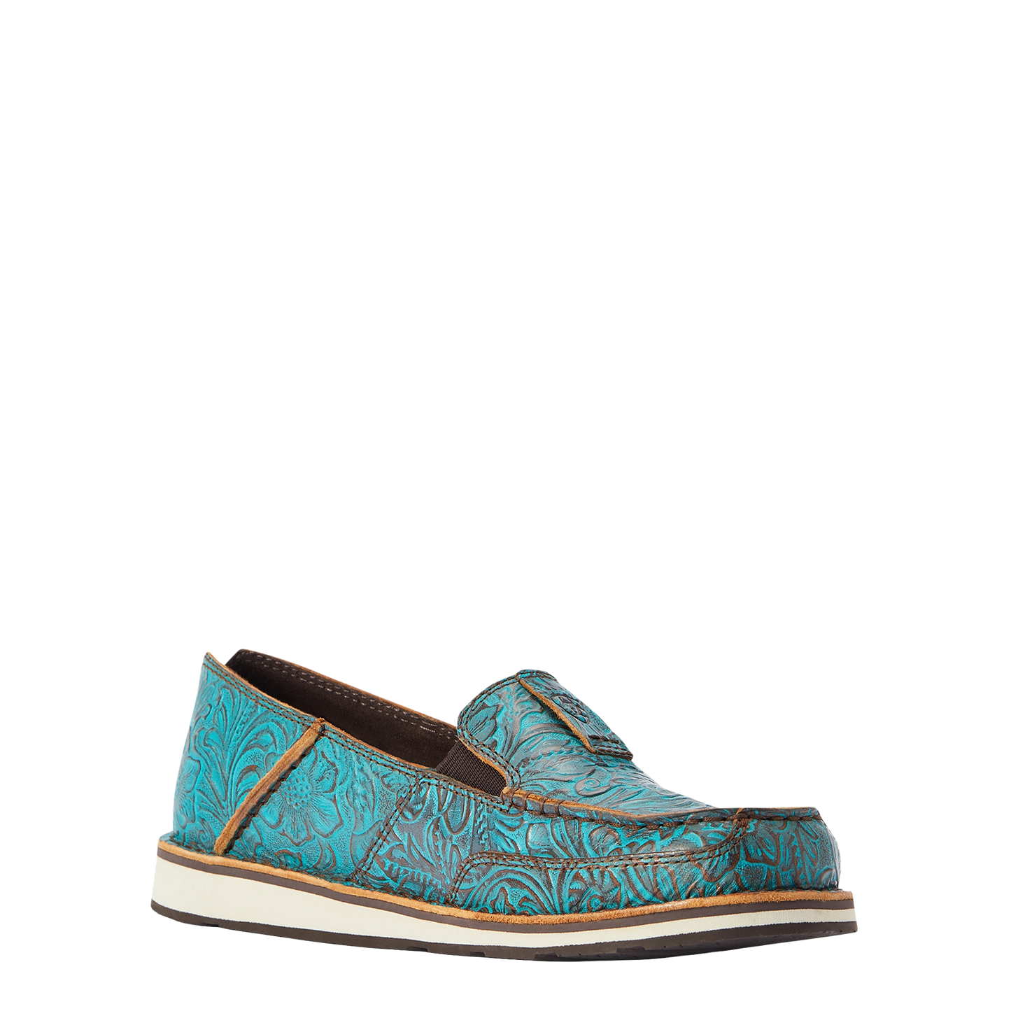Ariat Ladies Brushed Turquoise Floral Emboss Cruisers 10042526