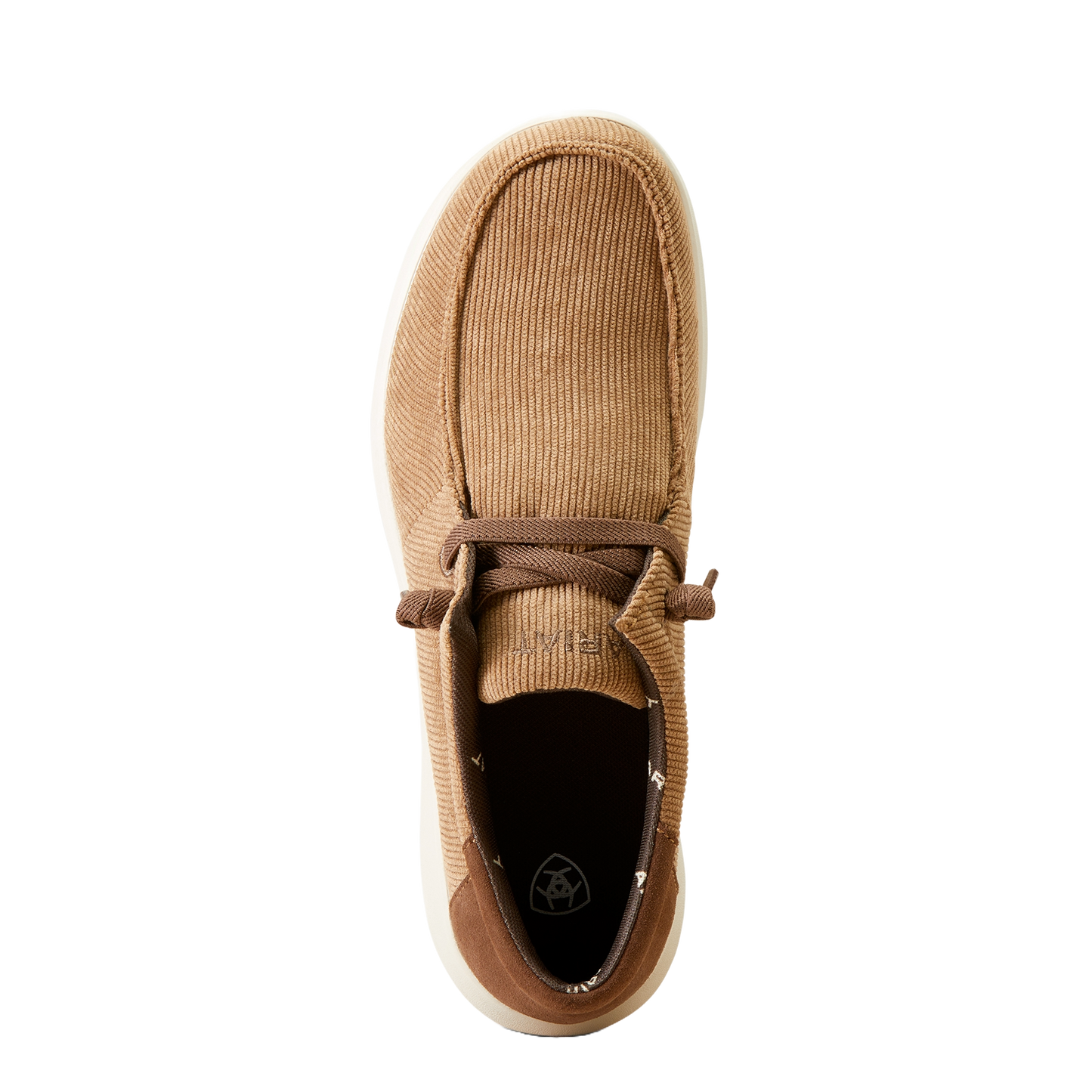 Ariat Men's Hilo Stretch Lace Tan Corduroy Brown Casual Shoes 10046911