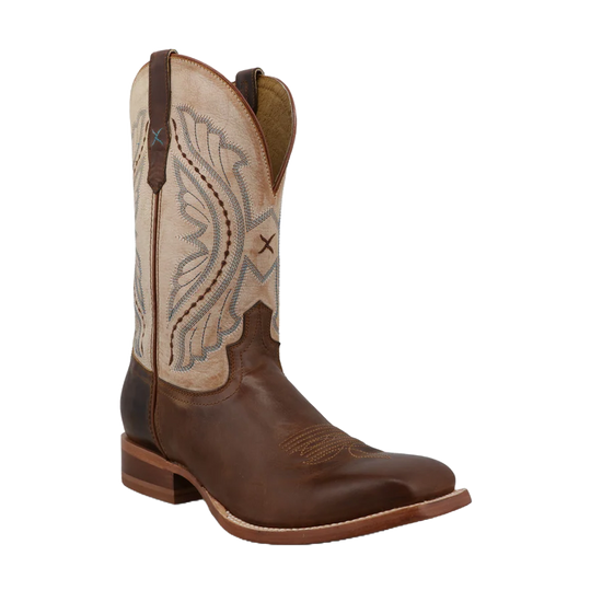 Twisted X Men's Rancher Tobacco Brown & Sand Western Boots MRAL039