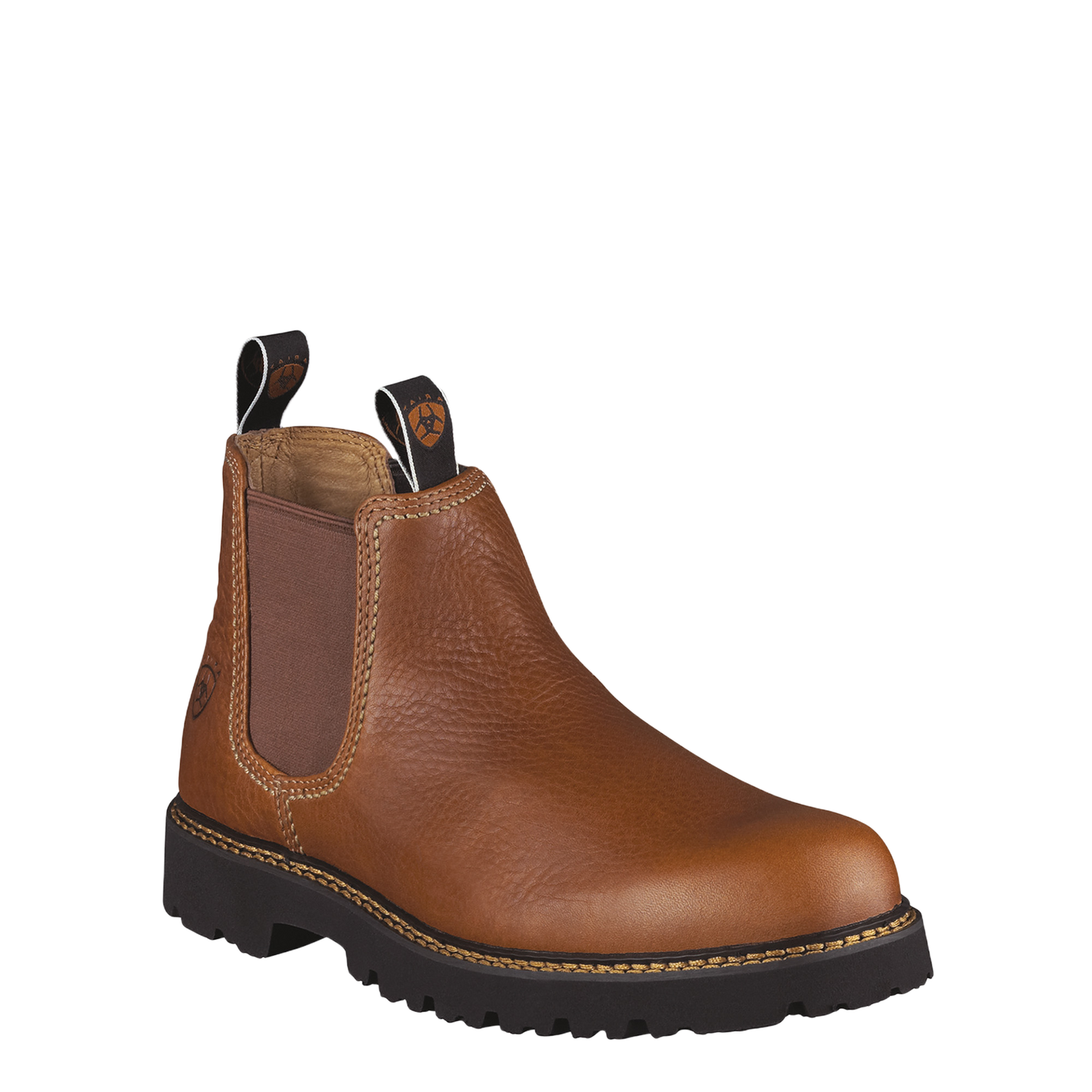 Ariat Men's Spot Hog Peanut Brown Round Toe Boots 10002531