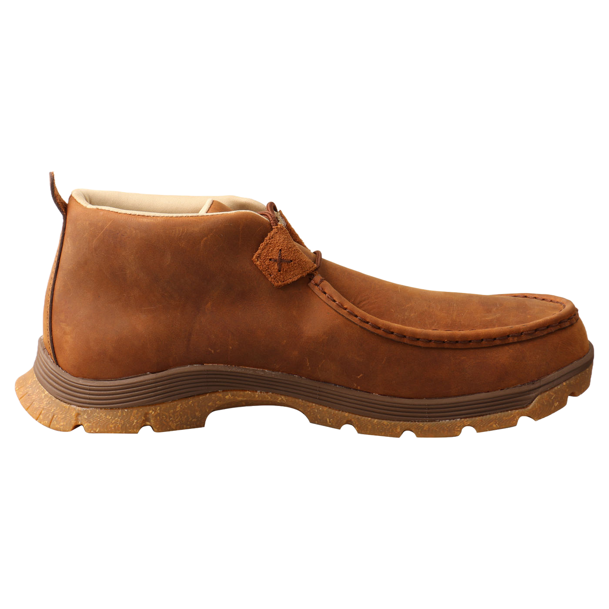 Twisted X Chukka Oblique Toe Leather Shoes/Boots in Oiled Saddle Brown Mens 8M Twisted X Men main image 4