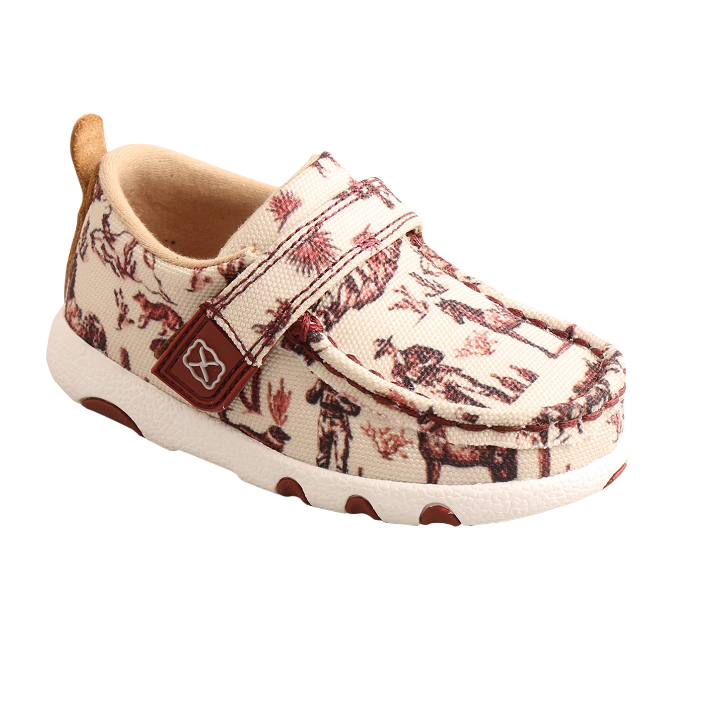 Twisted X Infant's Maroon & Ivy Driving Moc Slip On's ICA0028