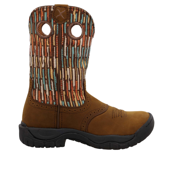 Twisted X® Ladies 9" All Around Multi-Color Brown Work Boots WAB0013