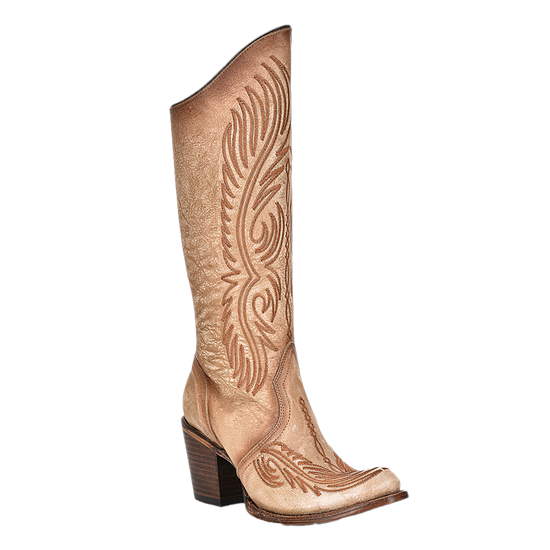 Circle G By Corral® Ladies Sand Embroidery & Zipper Western Boots Q7018