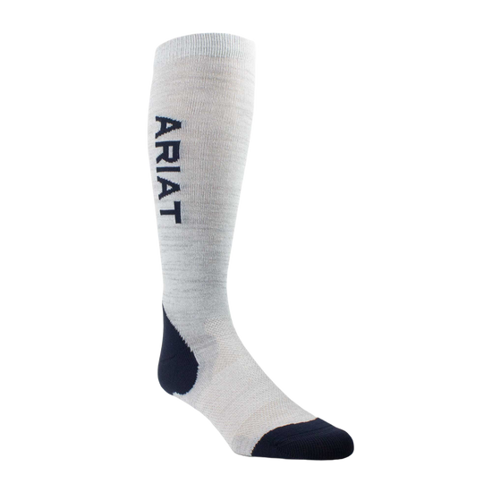 Ariat® AriatTEK Unisex Navy & Heather Grey Performance Socks 10040223