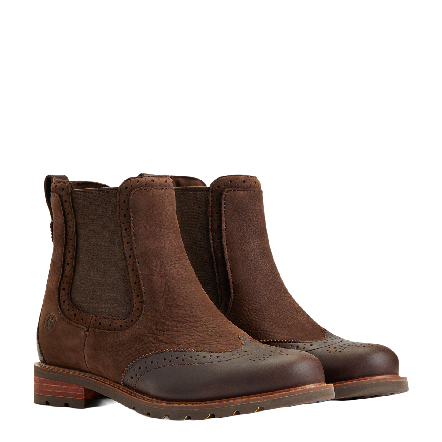 Ariat® Ladies Wexford Brogue Chocolate Brown Waterproof Boot 10040385