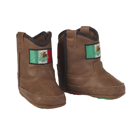 Ariat Infant Lil' Stompers Mexico Flag Brown Boots A442002702