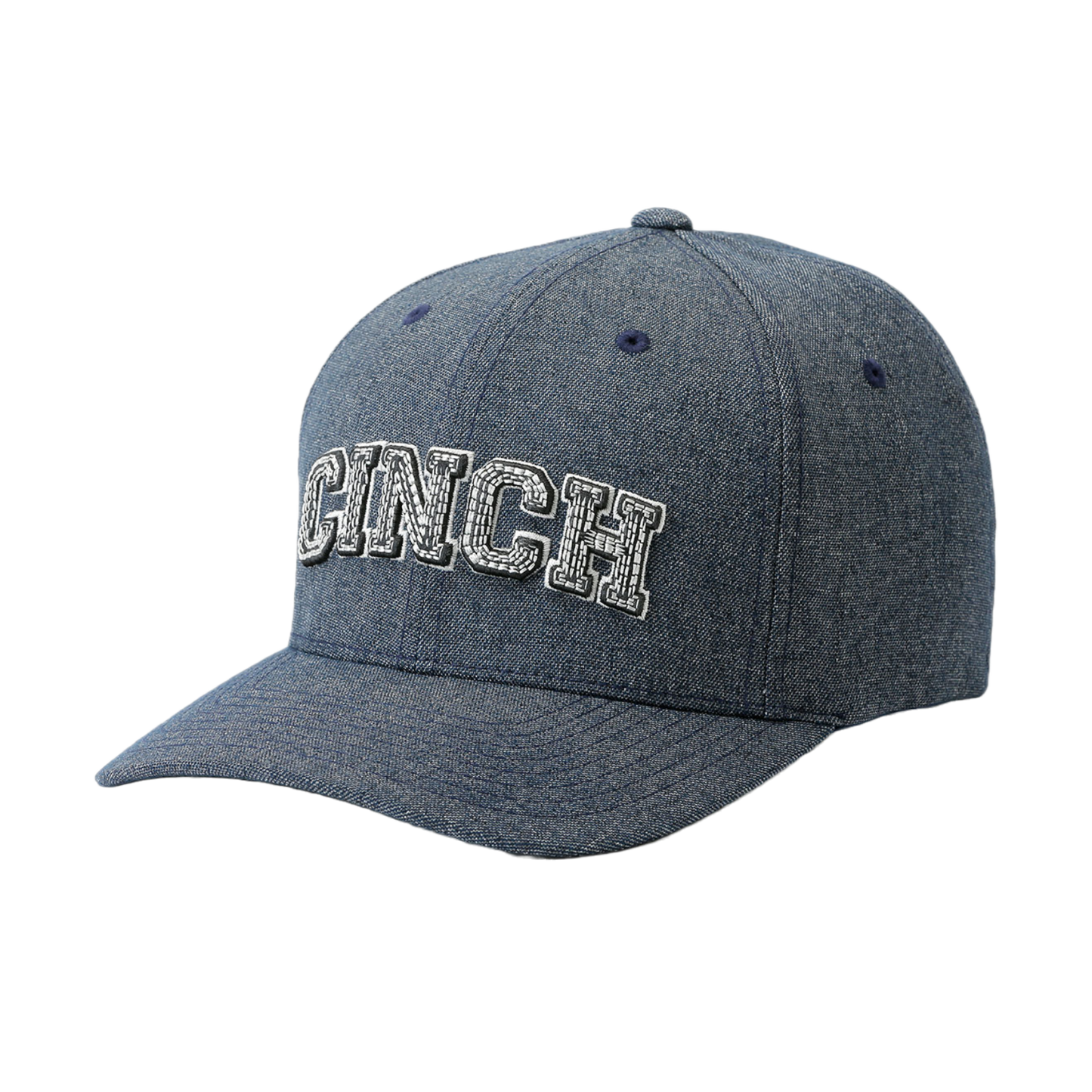 Cinch® Men's Logo FLEXFIT® Heathered Navy Baseball Cap MCC0627791