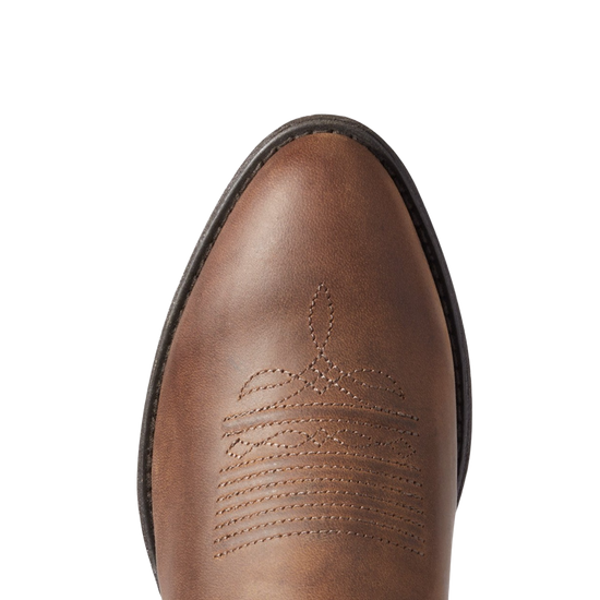 Ariat Ladies Heritage Distressed Brown R Toe Stretchfit Boots 10038380