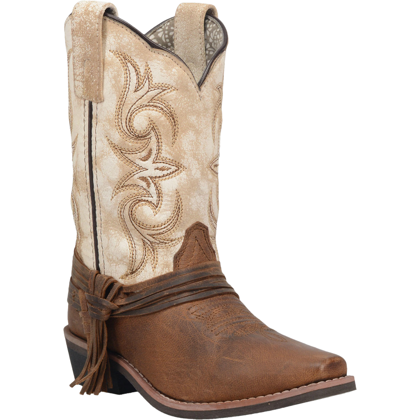 Dan Post Girl's Lil Myra Brown And White Western Boots DPC2911