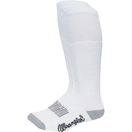 Wrangler® Men's Wellington Seamless Toe White Boot Socks 09328-1000-LG