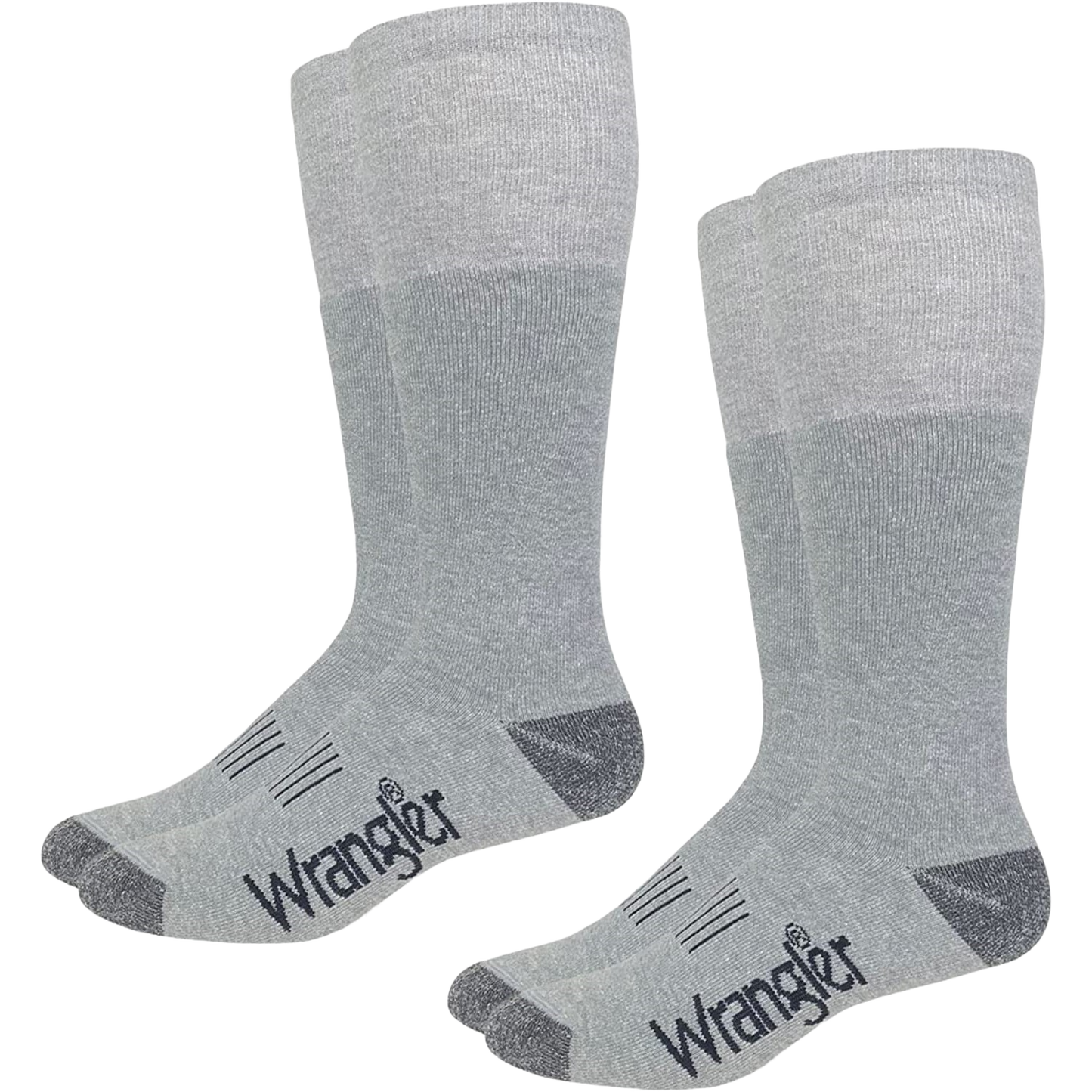 Wrangler® Men's Wellington Seamless Toe Grey Boot Socks 09328-2400-LG