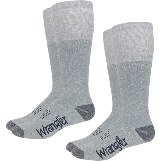 Wrangler® Men's Wellington Seamless Toe Grey Boot Socks 09328-2400-LG