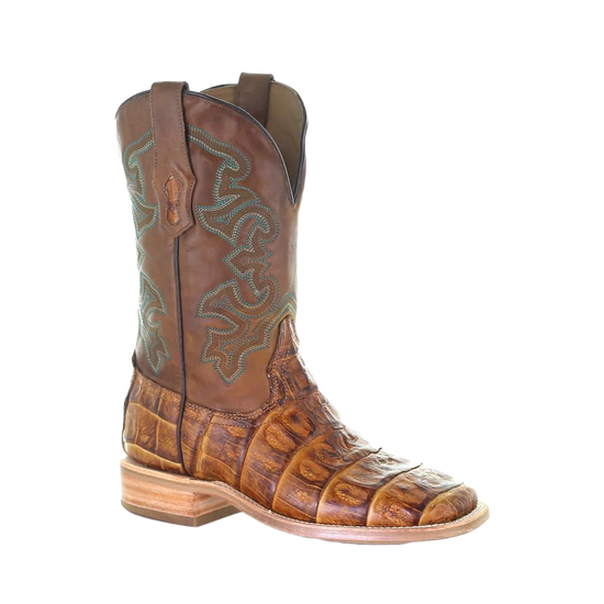 Corral Men's Antique Saddle Caiman Leather Boots A4055