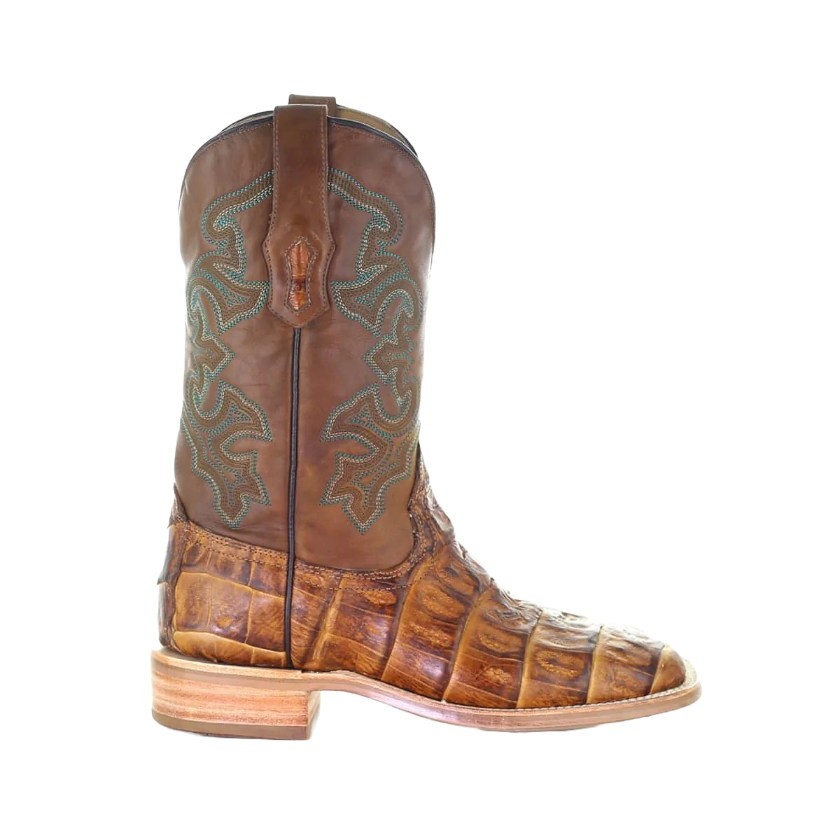 Corral Men's Antique Saddle Caiman Leather Boots A4055