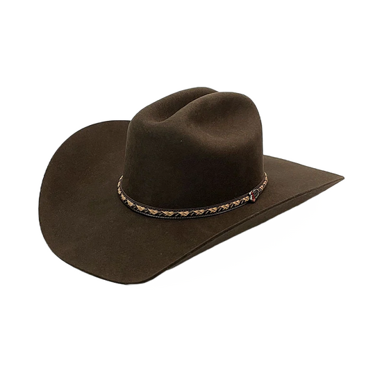 Justin® Men's Plains 2X Brown Wool Felt Western Hat JF0242PLNS40