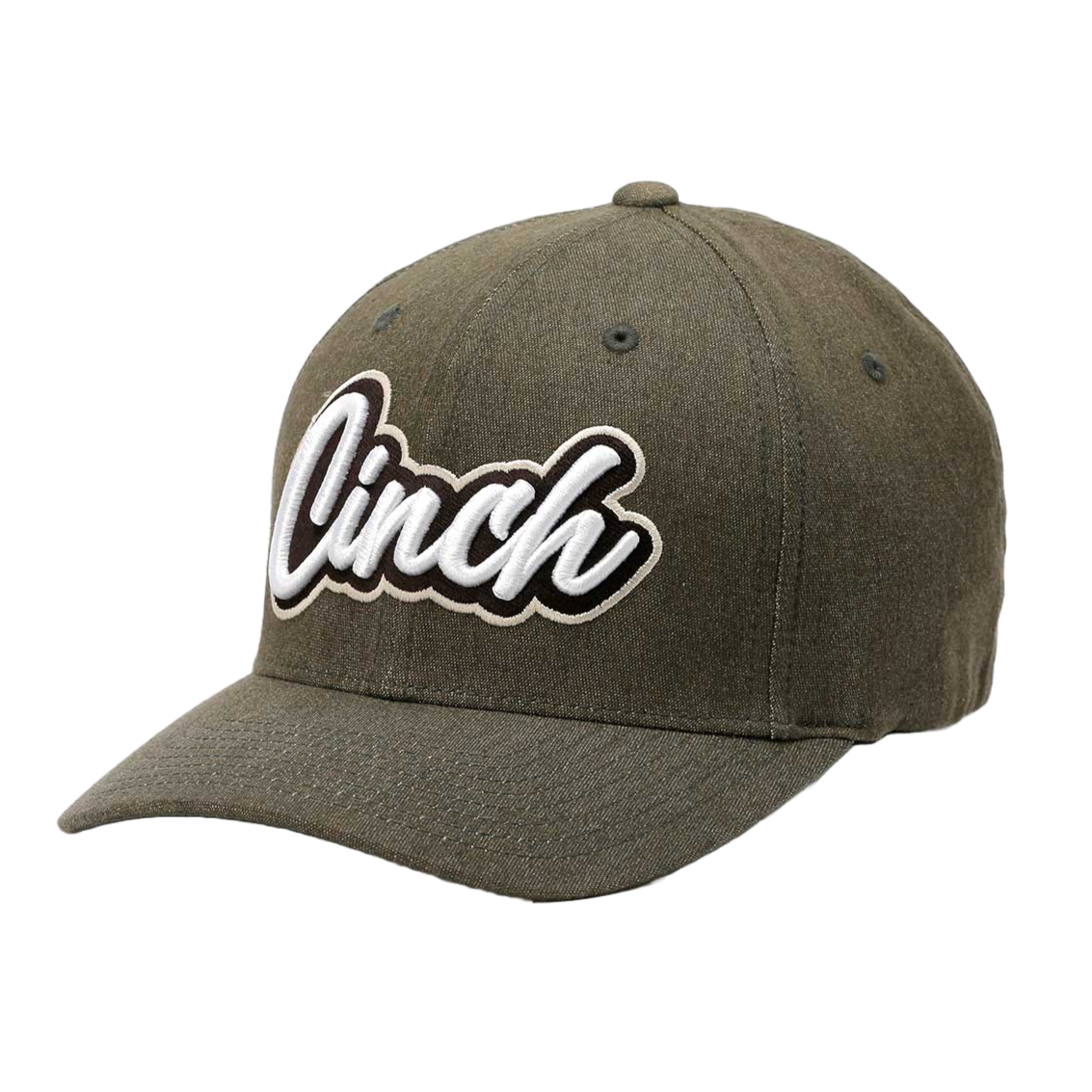 Cinch Men's Logo FLEXFIT® Olive Green Baseball Cap MCC0627787
