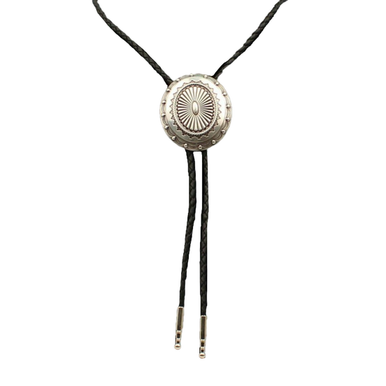 Double S Western Engraved  Slide Bolo Tie 22230