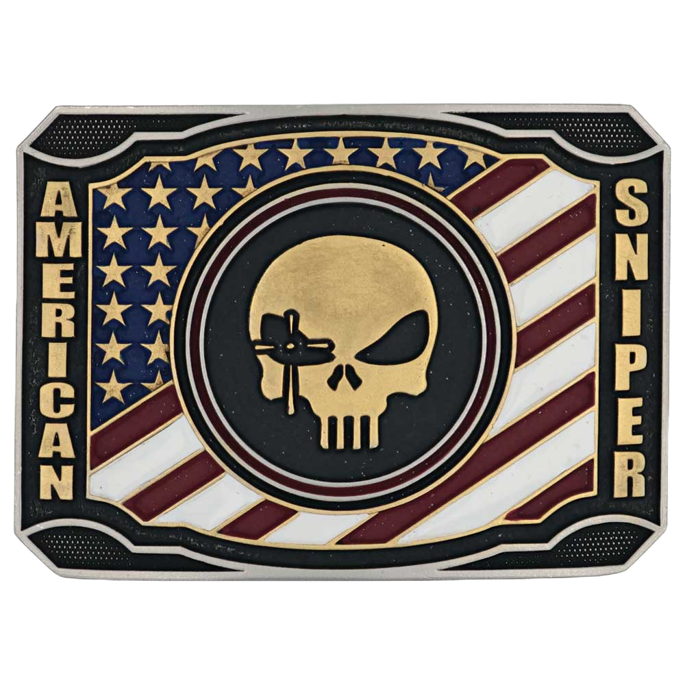 Montana Silversmiths Patriotic Duty Attitude Belt Buckle A905CK
