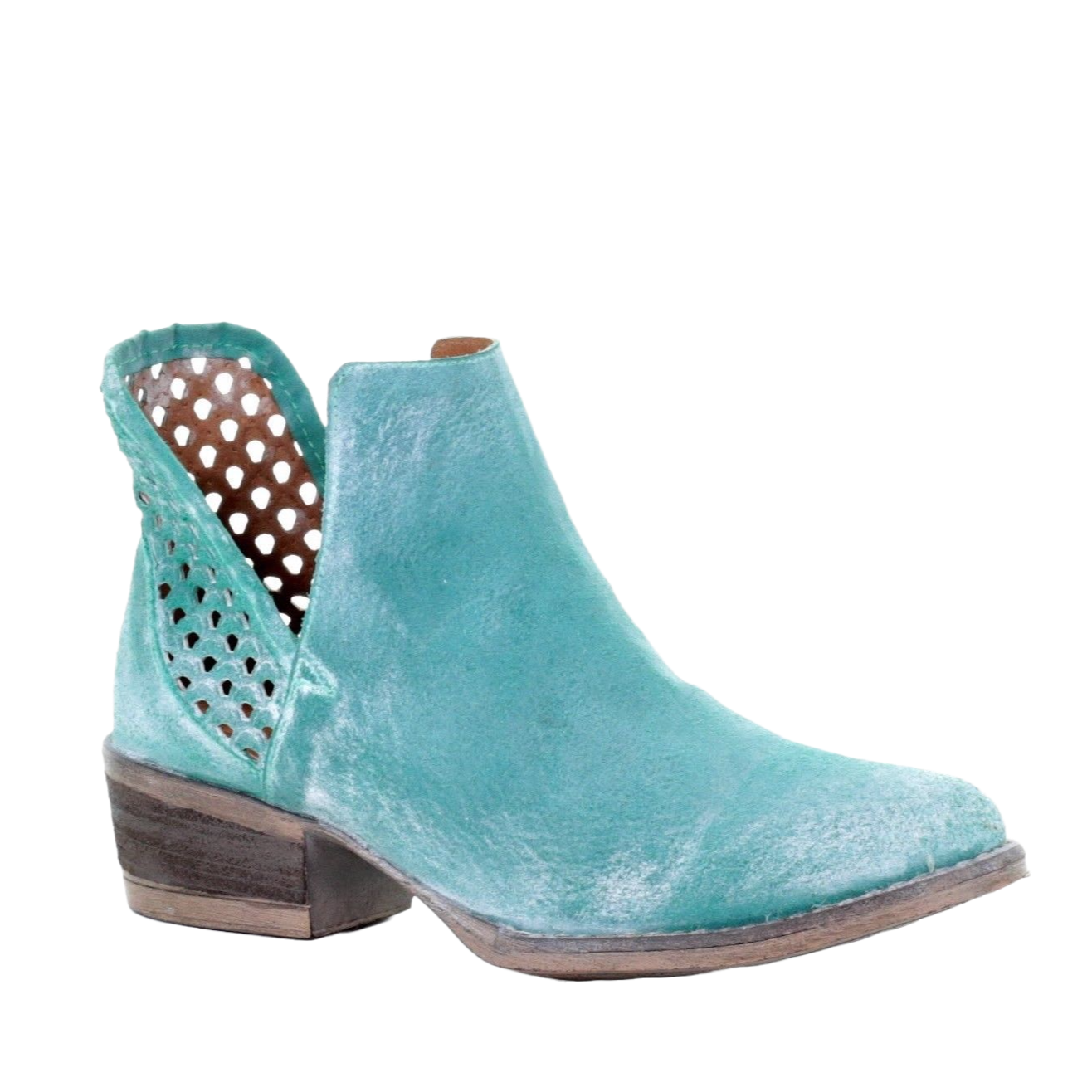 Circle G by Corral Ladies Turquoise Cutout Bootie Q5026