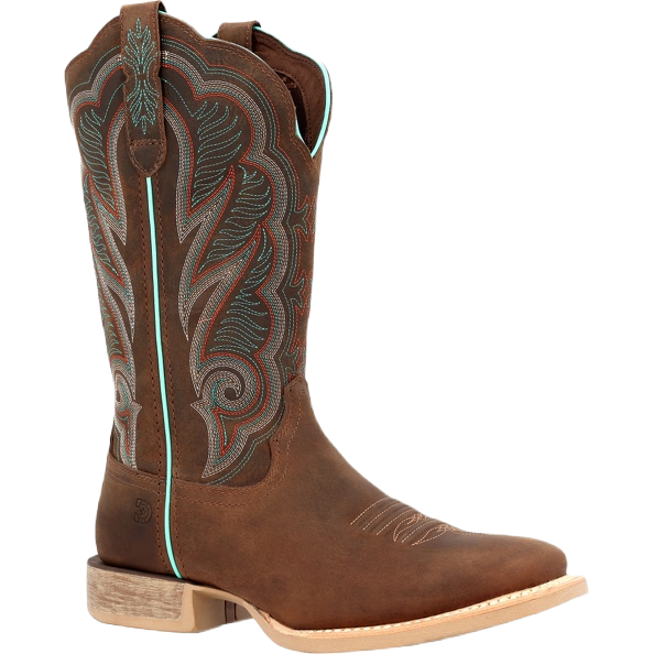 Durango Ladies Western 12" Brown Square Toe Boots DRD0436