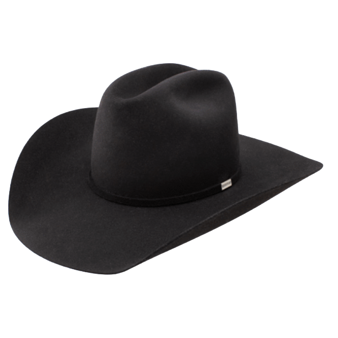 Resistol Men s Five Star Black Felt Western Hat RFFVST RB4207 resistol-men-s-five-star-black-felt-western-hat-rffvst-rb4207