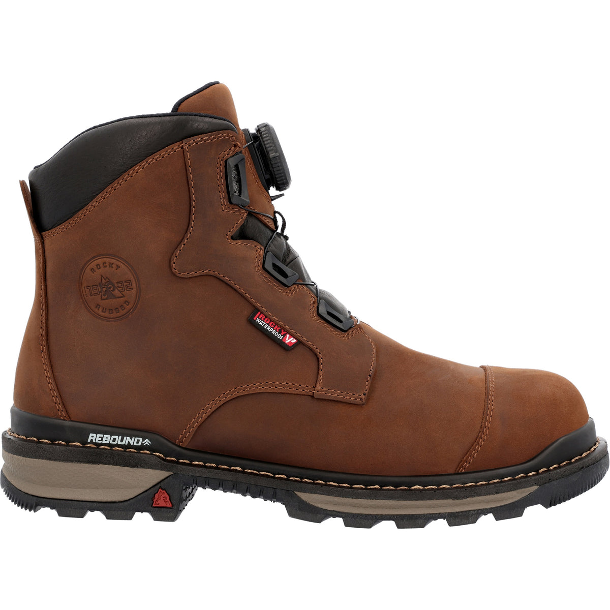 Rocky Rams Horn Waterproof Composite Toe Work Boot Dark Brown 7 Wide $190 Value Rocky Rams Horn Waterproof Composite Toe Work Boot – Rocky Boots main image 3