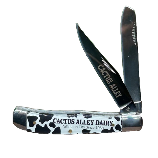Whiskey Bent Cactus Alley Dairy Trapper Locking Pocket Knife CA11-02