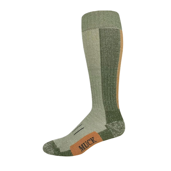 Muck Boot Merino Wool Mid Calf Green & Brown Socks 72893