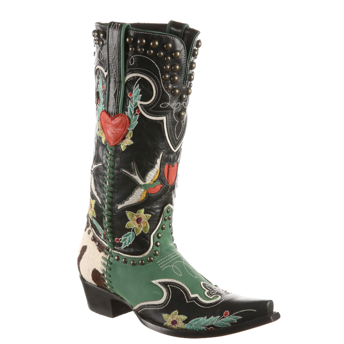 Double D Ranch by Old Gringo Ladies Midnight Cowboy Black Boots DDL058