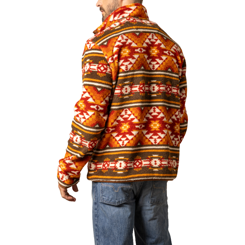 Kimes Ranch Men's Mercury Aztec Graphic Brown Western Jacket MHO000004