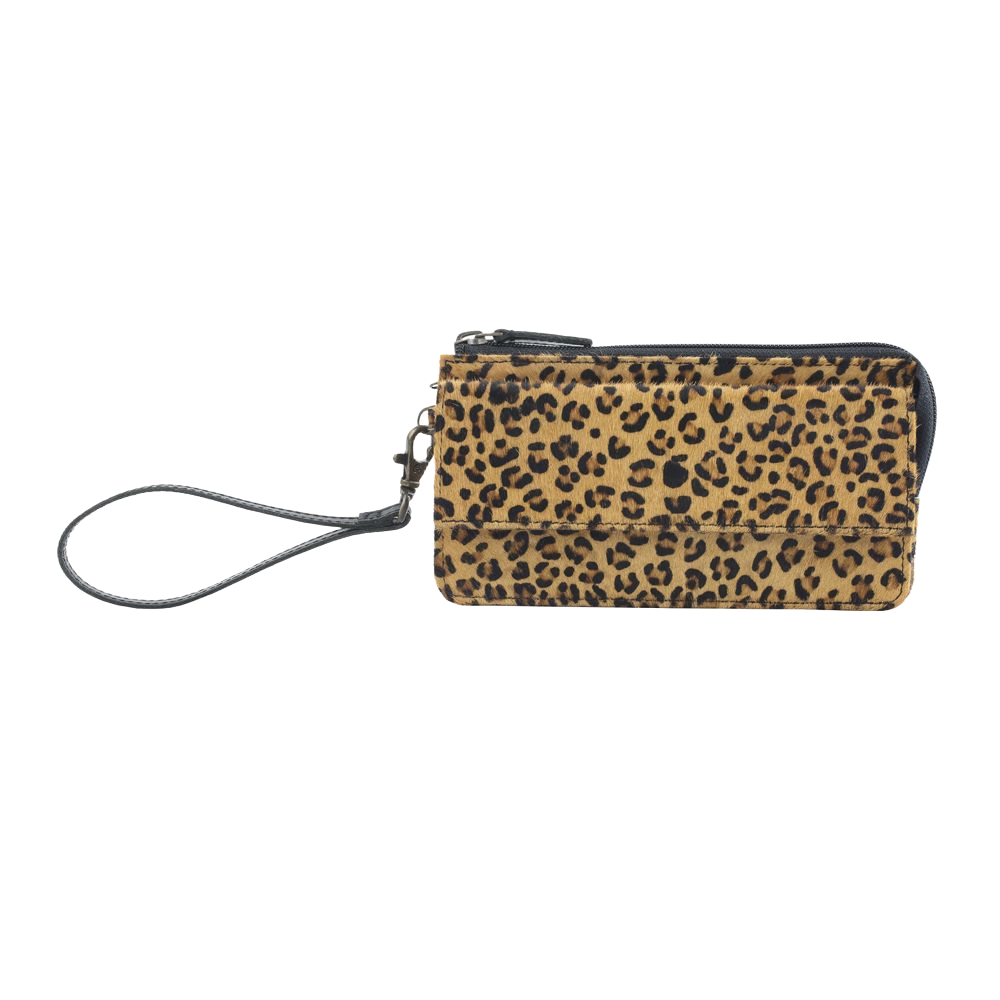 Myra Bag Ladies Uptown Girl Leopard Western Wristlet Wallet S-2732
