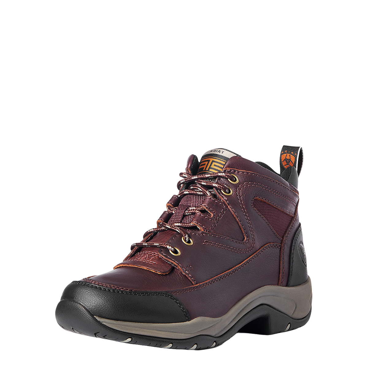 Bottes De Randonnée Ariat Terrain Endurance Cordovan - Taille 10B (US) / 41.5 (EU) - Marron Cuir - Occasion Très Peu Portées