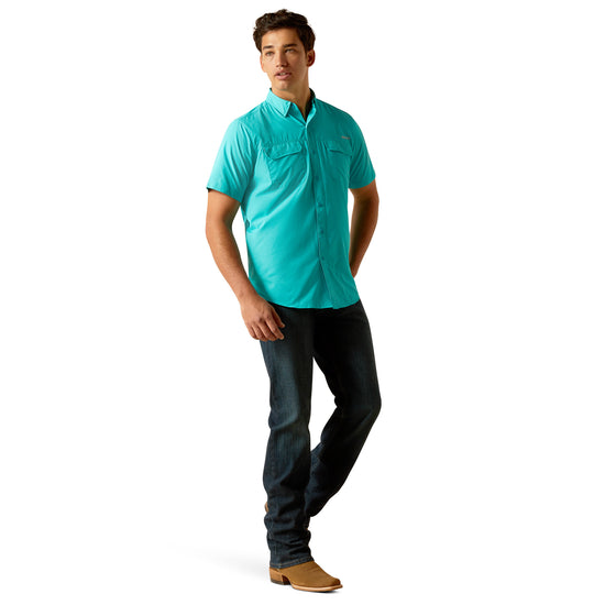 Ariat Men's VentTEK Western Fitted Blue Dawn Snap Shirt 10051381