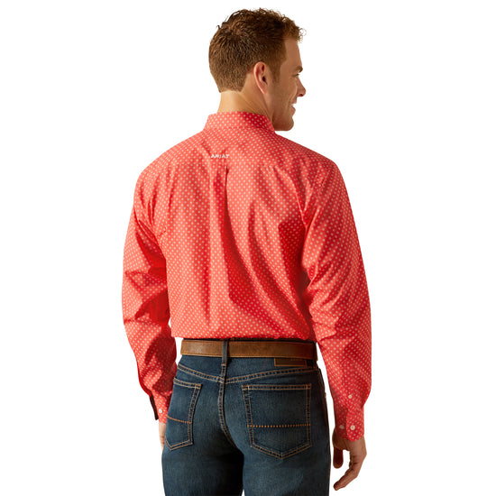 Ariat Men's Wrinkle Free Cayenne Orange Classic Button Down Shirt 10051481