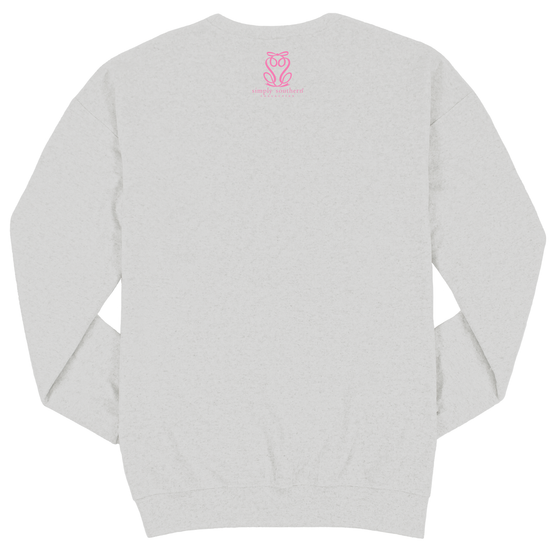 Simply Southern Ladies Texas Ash Grey  Pullover Sweatshirt CREW-TEXAS-ASH